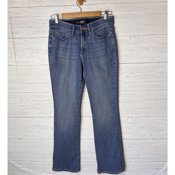 Lee Jeans Womens Size 6 Medium Regular Fit Bootcut Mid Rise Flex Motion Denim - Picture 4 of 16